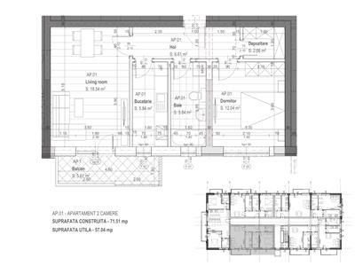 Apartament 2 camere, etaj1, bloc nou , Lupeni  Rezidential