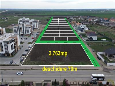 Lot 2763mp intravilan de vanzare pe strada Cuza Voda