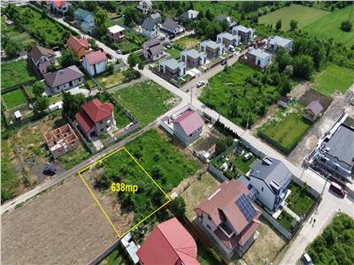 Teren intravilan de vanzare 638mp cu deschidere 20metri