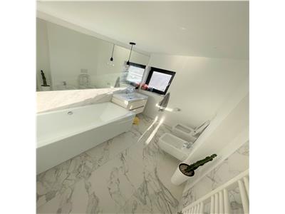 Penthouse ultramodern, curte,etaj 2, mobilat+ utilat premium