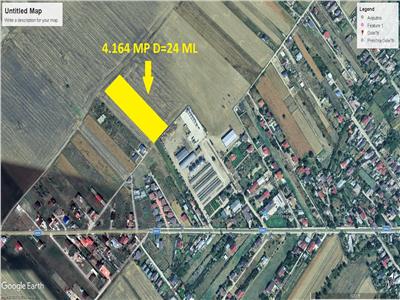 Teren intravilan in Golesti 4.164mp, D= 24 ml