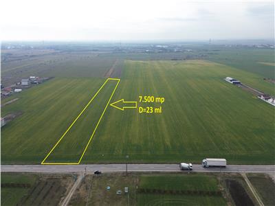 Teren intravilan 7.500 mp, D=23 ml, STRADA PRINCIPALA,zona ONASIS